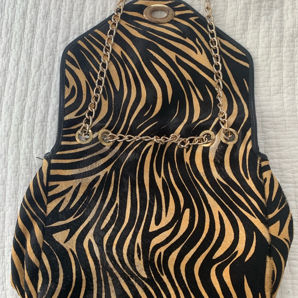 Luciana Verde Gold Chain Purse